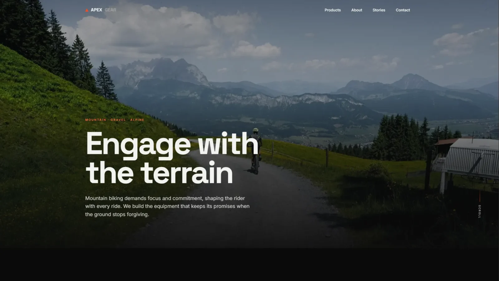Apex Gear Showcase | Modern Outdoor & Cycling Web