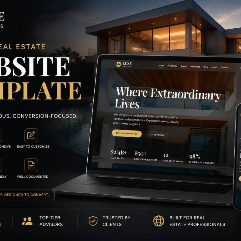 Luxury Real Estate Website Template