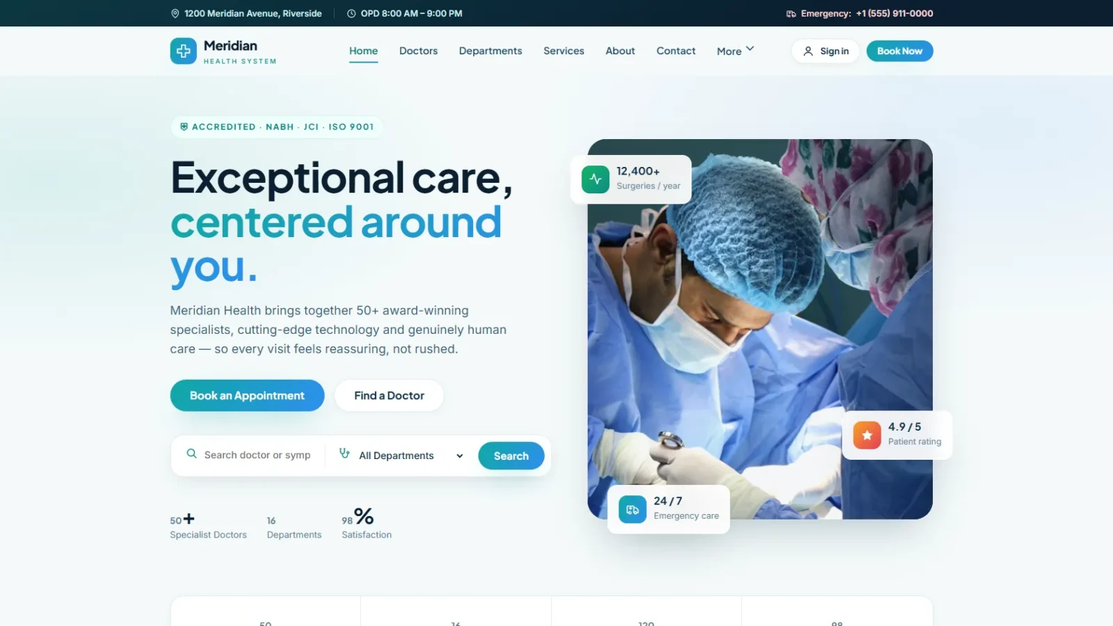 Beautiful Medical & Clinic Website Design That Attracts More Patients
