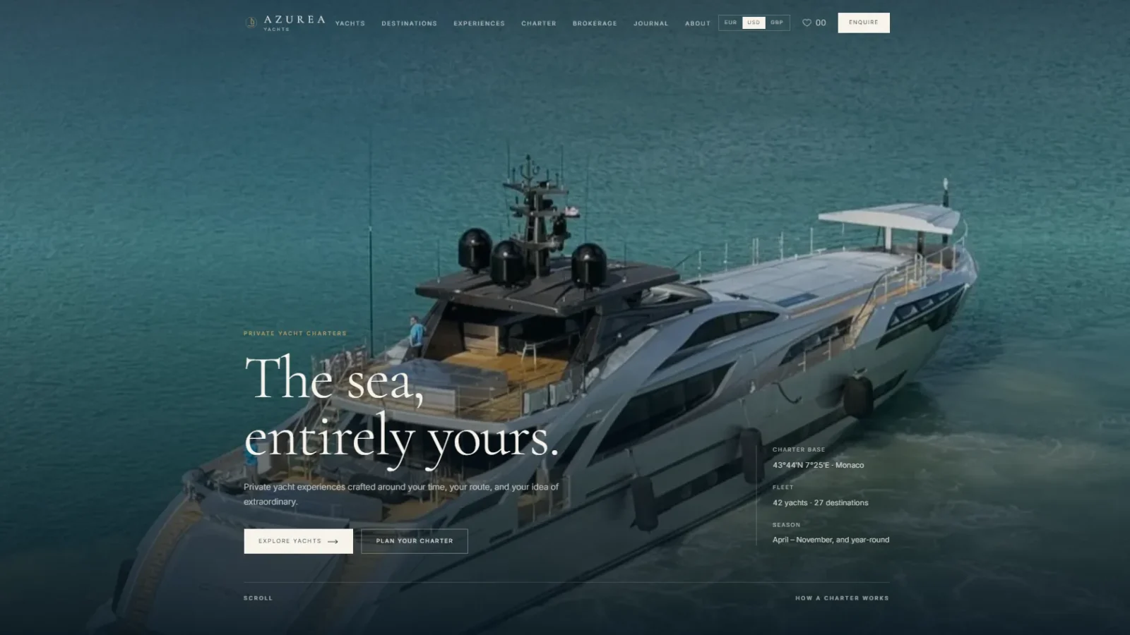 Luxury Yacht Charters & Coastal Travel Showcase