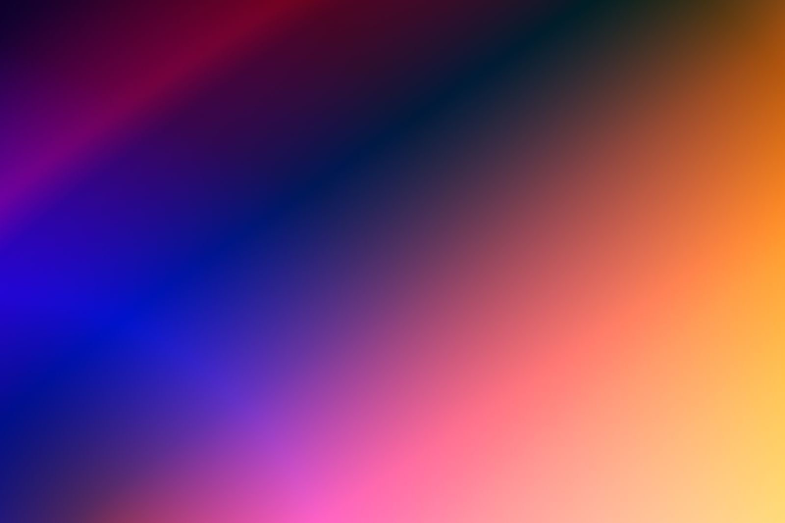 A smooth spectral gradient running from amber through to deep blue