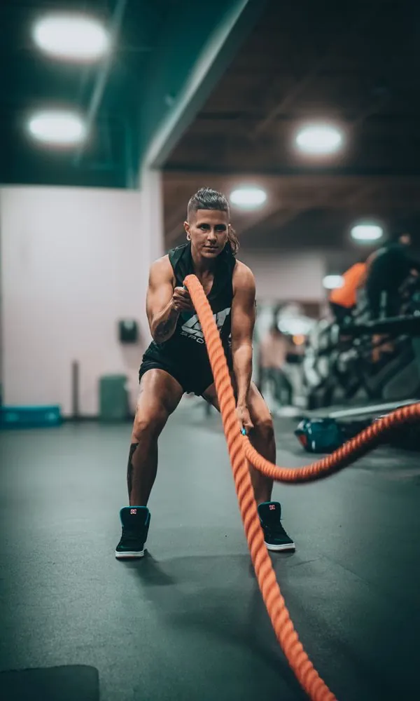Battle rope conditioning