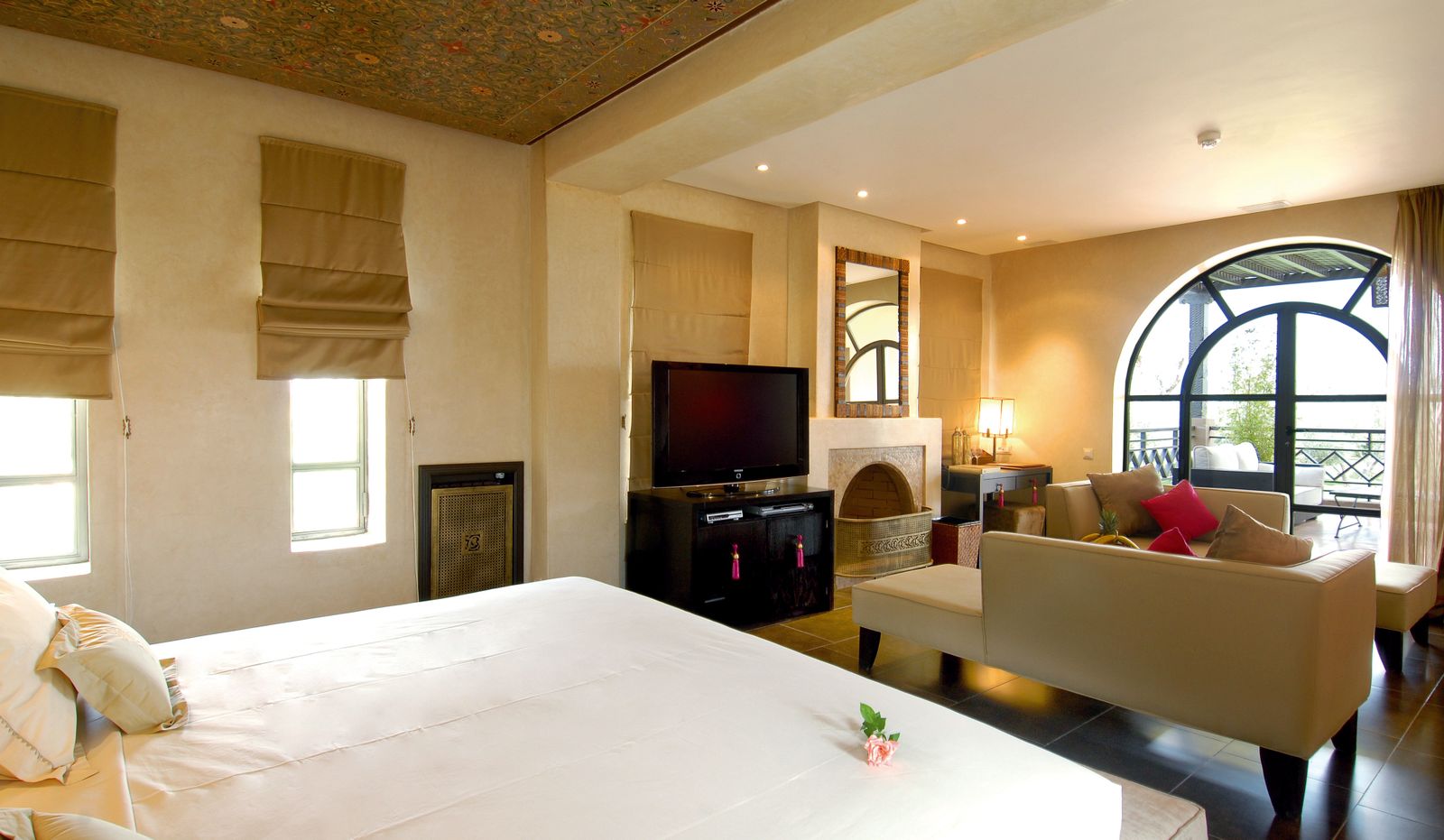 Fireside in the suite