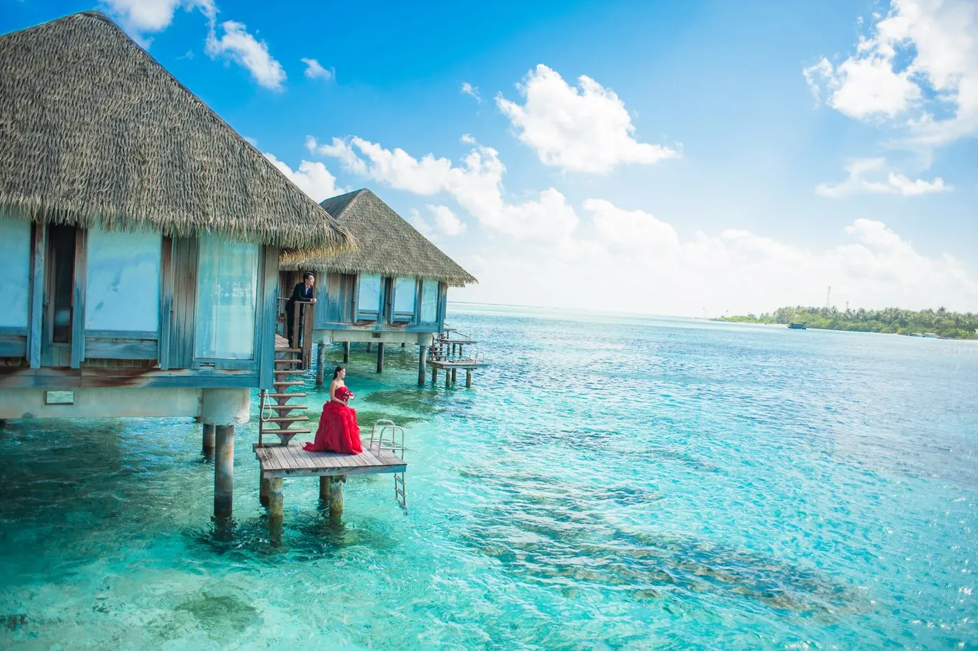 Turquoise lagoon water