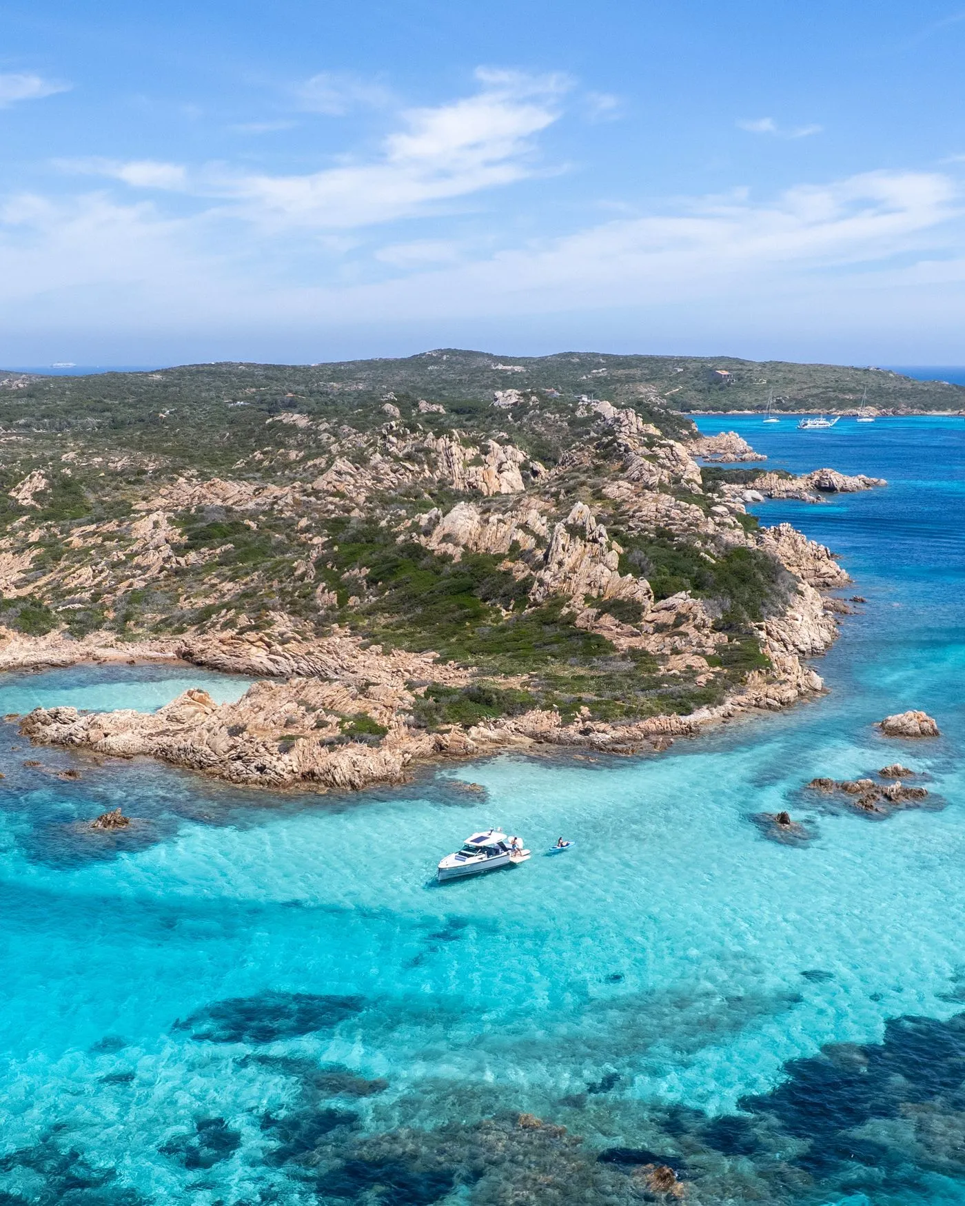 A boat on turquoise water