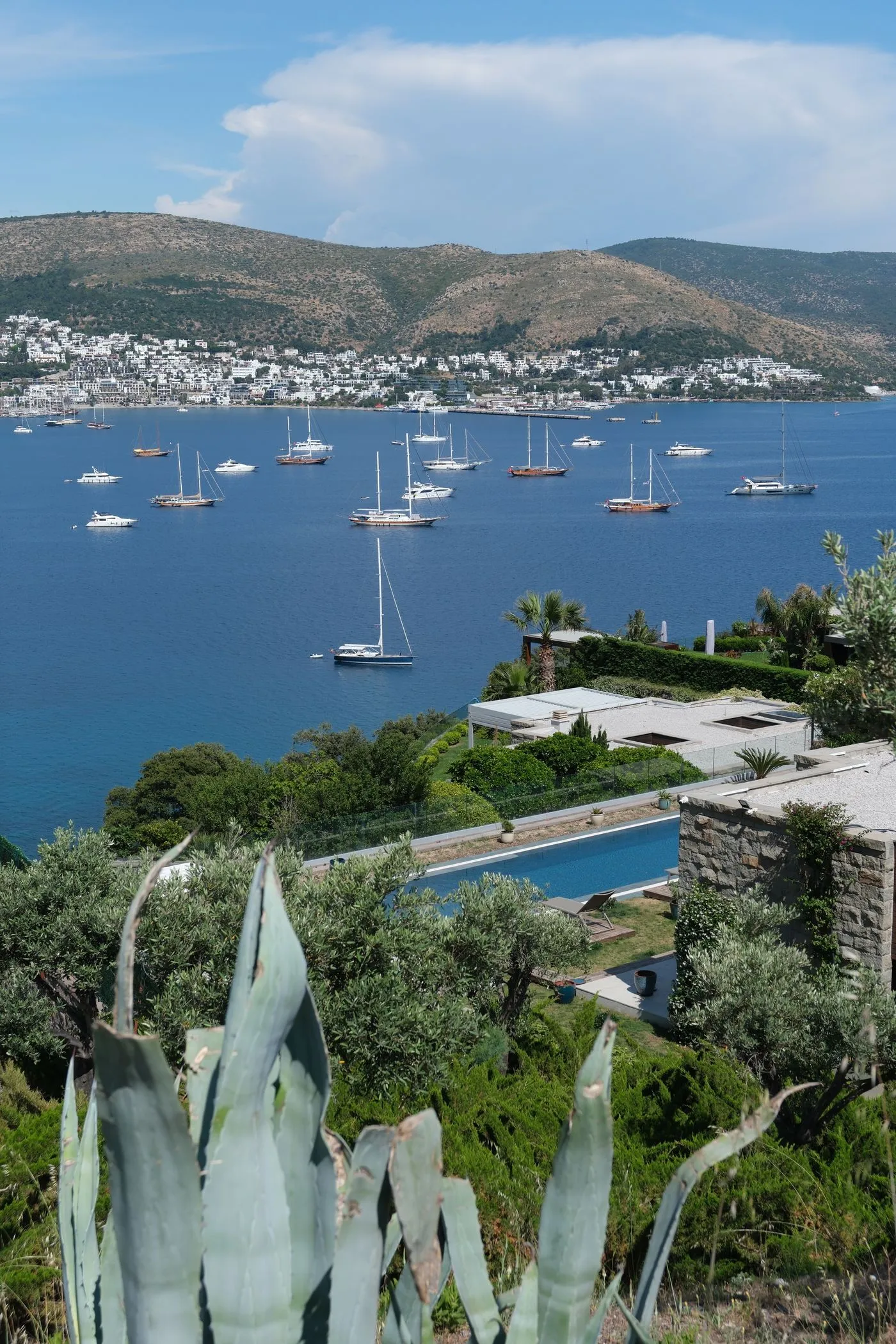 Turkish marina and coastline