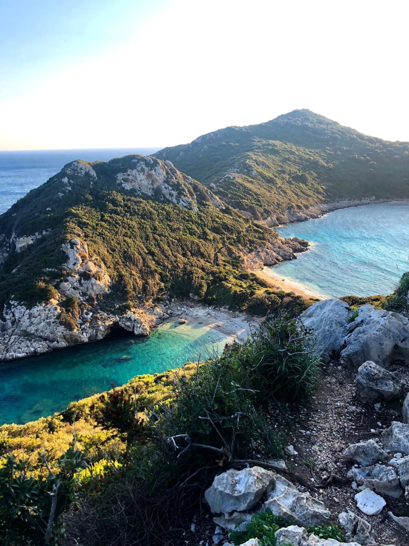 Twin bays and clear water